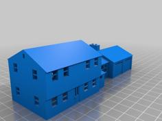 N Scale House 3D Printer Model