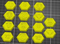 Hex Base – IS Faction Emblem Set 3D Printer Model