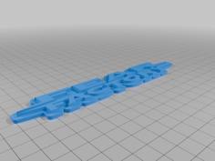 Fear Factory Logo 3D Printer Model