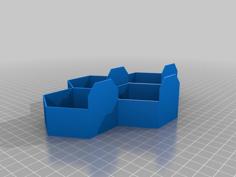 60mm Hex Shelfs 3D Printer Model