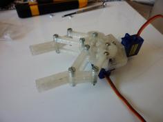 Mini Servo Gripper Plate 3D Printer Model