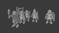 Orks – Medieval Warband 01 – Oldhammer Style 3D Printer Model