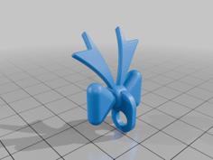 Bow Keychain Charm 3D Printer Model