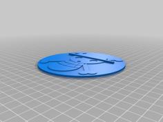 Straw Hat Pirates Badge (One Piece) 3D Printer Model