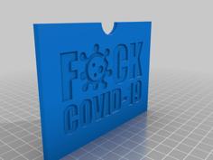 Covid 19 Vaccination Card Holder 3D Printer Model