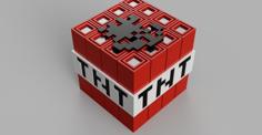 Minecraft TNT Block 3D Printer Model