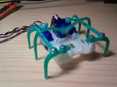 Printed Micro-Hexapod (Plate And Code) 3D Printer Model