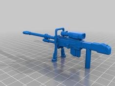 Halo SRS99-AM Sniper Rifle For Transformers 3D Printer Model