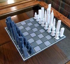 Skyscraper Chess 3D Printer Model