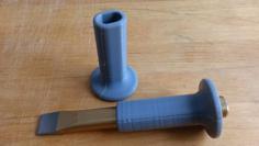 Masonry Chisel Handguard (customizable) 3D Printer Model