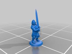 Elven Soldier 3D Printer Model