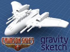 Crimson Skies – Hughes Firebrand 3D Printer Model