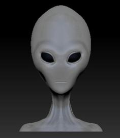 Alien Bust 3D Printer Model