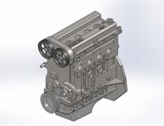 Ford Zetec Engine Scale Model 3D Printer Model