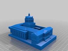 University Of Rochester Rush Rhees Library 3D Printer Model