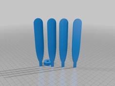 4 Blade Propeller 2 3D Printer Model