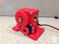 Servo Driven Ball Valve 1/4 In Female NPT 3D Printer Model