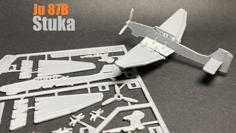 Ju 87B Stuka Kit Card 3D Printer Model