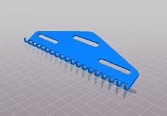 Triangle Comb For 9 Mm Needle Spacing Knitting Machine 3D Printer Model