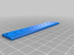 Metric Ruler 3D Printer Model