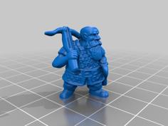 Dwarf Ranger With Crossbow 3D Printer Model