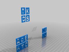 Letter Stencils 3D Printer Model