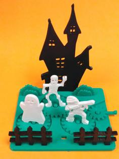 Spooky Halloween Party Kit Card 3D Printer Model