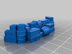 15mm/1-100 WWI/WWII Barricades Wargame Terrain 3D Printer Model