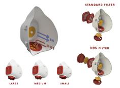 Respiratory Mask With 2 Valves [with Fusion 360 Source] 3D Printer Model