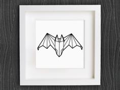 Customizable Origami Bat 3D Printer Model