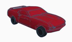 Fully Printable 1970’s Ford Mustang 3D Printer Model