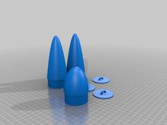 Model Rocket Nose Cone – 47.0mm Diam 3D Printer Model