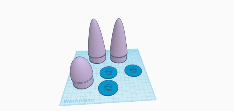 Model Rocket Nose Cone – 47.0mm Diam 3d Printer Model Free Download 