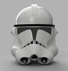 Clone Trooper Helmet Phase 2 Improved Neck Opening 3D Printer Model