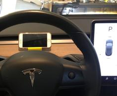 Tesla Model 3 Vent Clip Phone Stand 3D Printer Model