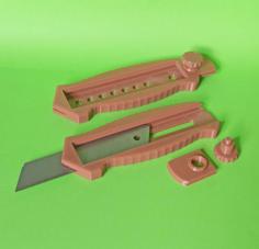 Box Cutter Knife For 22mm Blades 3D Printer Model