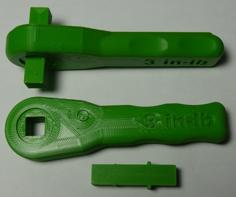 NASA Wrench 3/8″ Drive Reversible 3D Printer Model