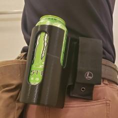 MOLLE Energy Drink Holster 3D Printer Model