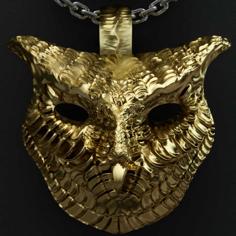 Owl Pendant 3D Printer Model