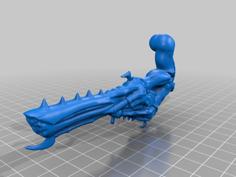 Tyrant Barbed High Rule Dude Arms 3D Printer Model