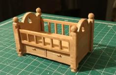 Doll House Baby Bed 3D Printer Model