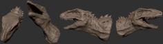 Banjo Dinosaur Head 3D Printer Model