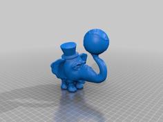 Angry Elephant 3D Printer Model