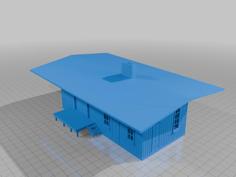 Old Train Station Model For Model Railroading 3D Printer Model