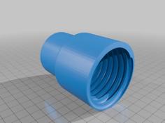 50mm Vacuum Hose Adapter To 50mm HT PVC Tube Pipe 50/60 3D Printer Model