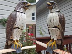 Hawk Decoy With Bobble Motion 3D Printer Model