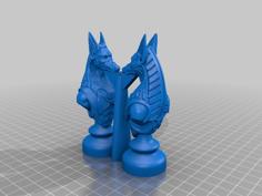 Knight Of Egypt W/ Embedded Support 3D Printer Model