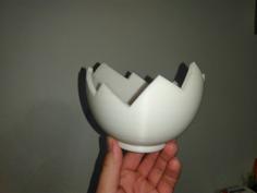 Egg-shaped Bowl 3D Printer Model