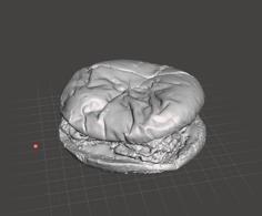 First High Resolution Scan Of McDonalds McChicken Sandwich! 3D Printer Model