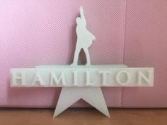 Standing Hamilton Logo 3D Printer Model